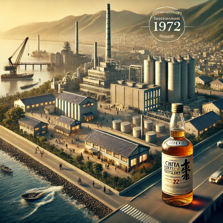 The rich history of Chita Distillery, reflecting Japan’s dedication to grain whisky craftsmanship.