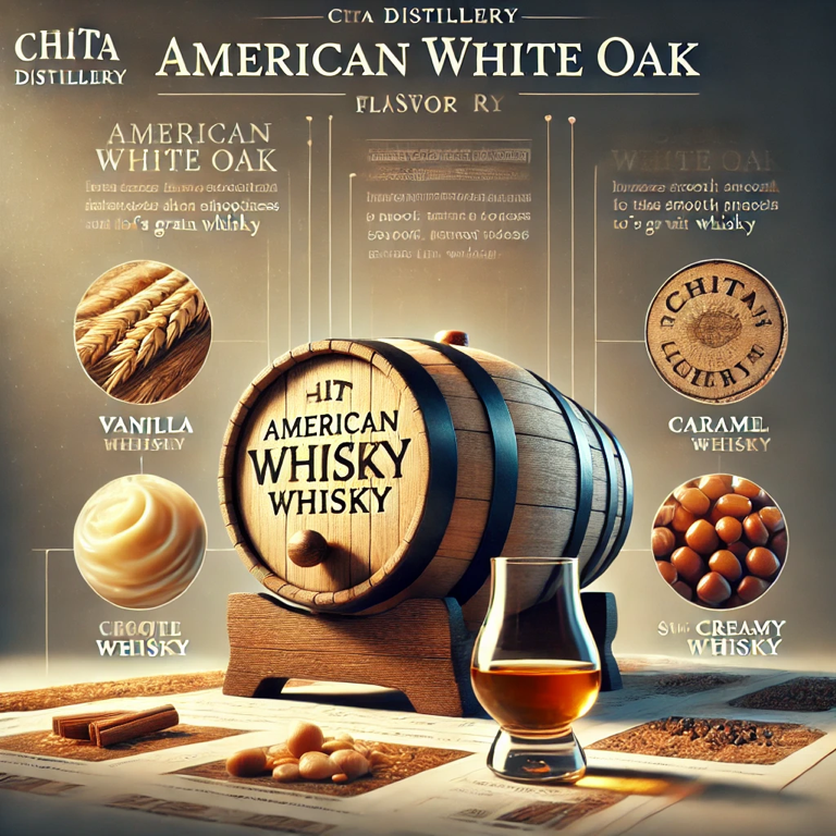 Casks used at Chita Distillery, aging crafted Japanese grain whisky to perfection.