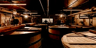 Casks used at Chita Distillery, aging crafted Japanese grain whisky to perfection.