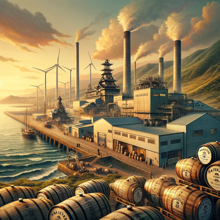 Kaikyo Distillery overview showcasing its dedication to premium Japanese whisky craftsmanship.