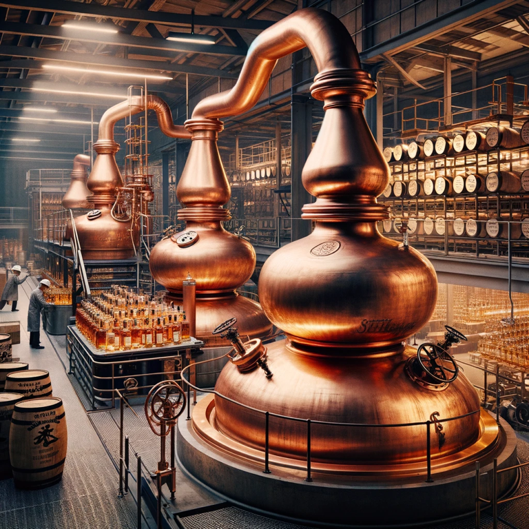 Detailed look into Kaikyo Distillery’s whisky production process, showcasing traditional and innovative techniques