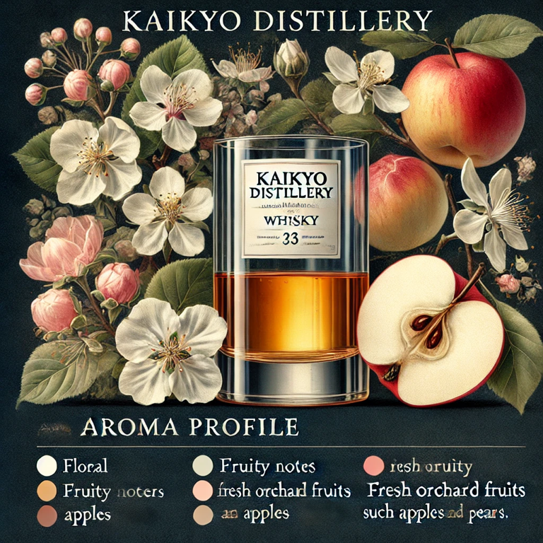 Aromatic characteristics of Kaikyo Distillery whisky, offering a sensory delight for enthusiasts.