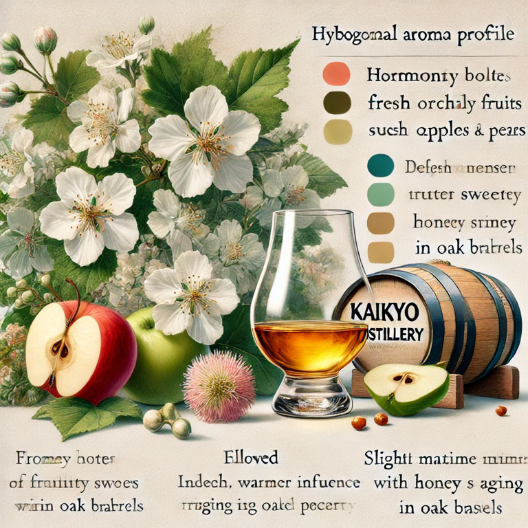 Aromatic characteristics of Kaikyo Distillery whisky, offering a sensory delight for enthusiasts.