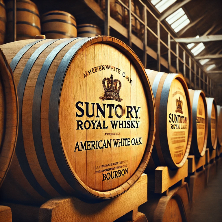 The blending process of Suntory Royal Whisky, combining tradition and innovation in Japanese whisky production.