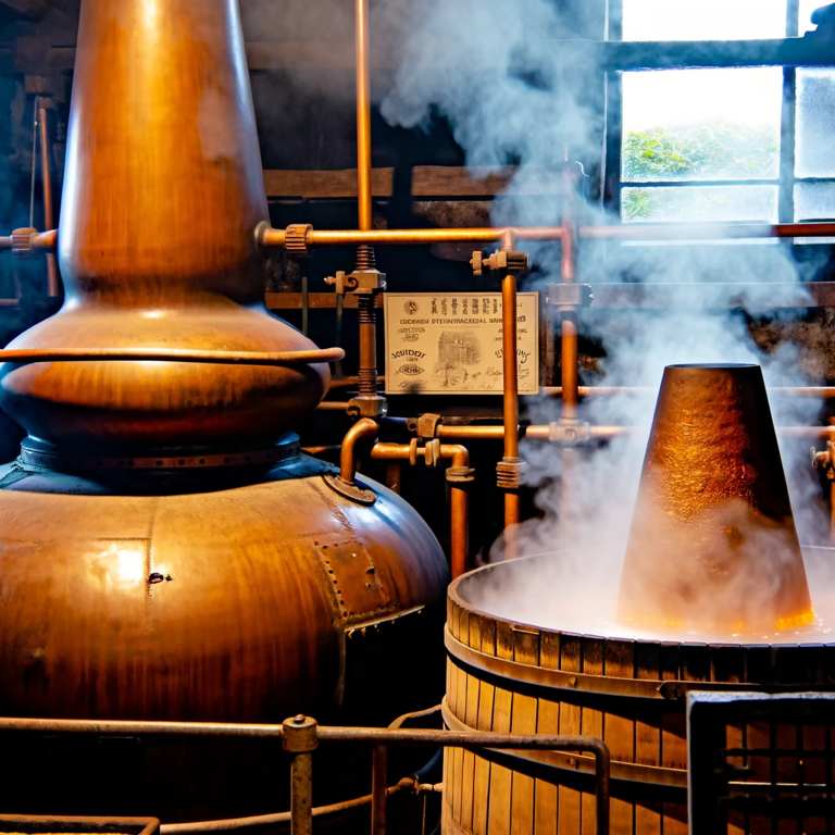 Detailed view of the production process at Toki Distillery, showcasing traditional and modern techniques.”