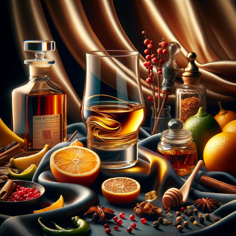 Aroma profile of Toki Distillery whisky, featuring floral, fruity, and woody notes.”