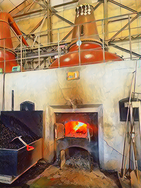 “Whisky production at Yoichi Distillery, showcasing techniques that appeal to whisky enthusiasts and lovers of traditional Japanese whisky.”