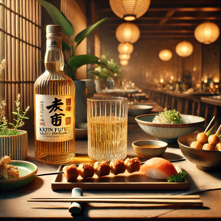 Food environment at Fuji Sanroku Distillery, highlighting the perfect pairings with its premium whisky.