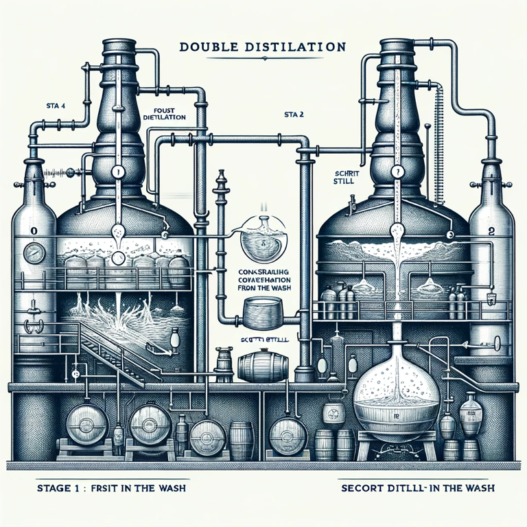  Insight into the double distillation process at Mars Komagatake Distillery, perfecting whisky for enthusiasts and connoisseurs.