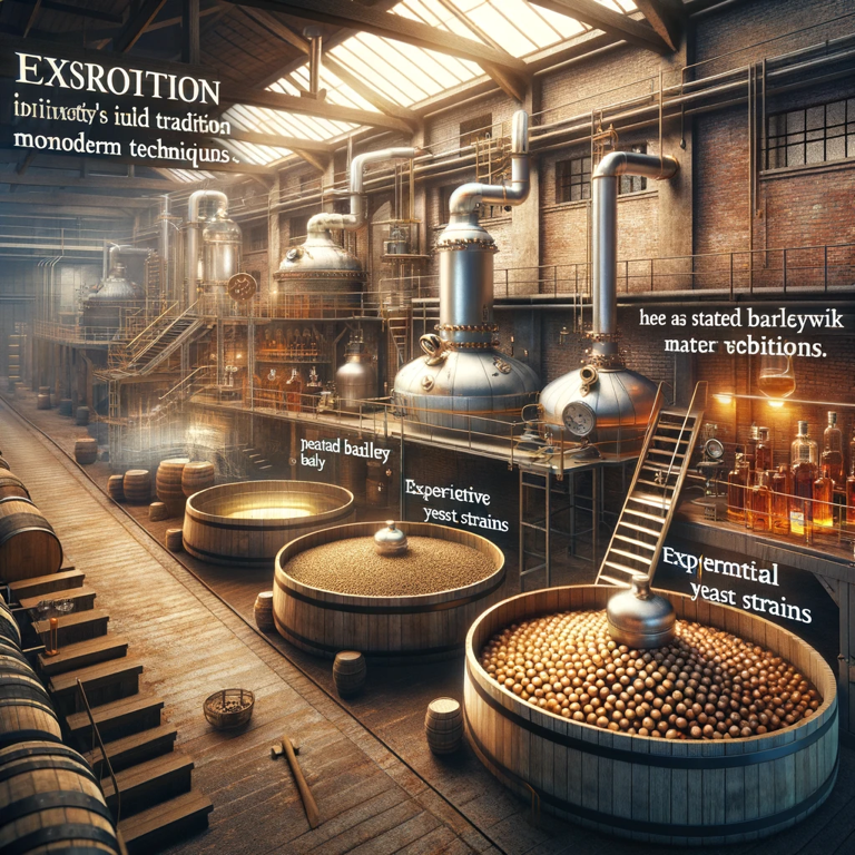  Insight into the double distillation process at Mars Komagatake Distillery, perfecting whisky for enthusiasts and connoisseurs.