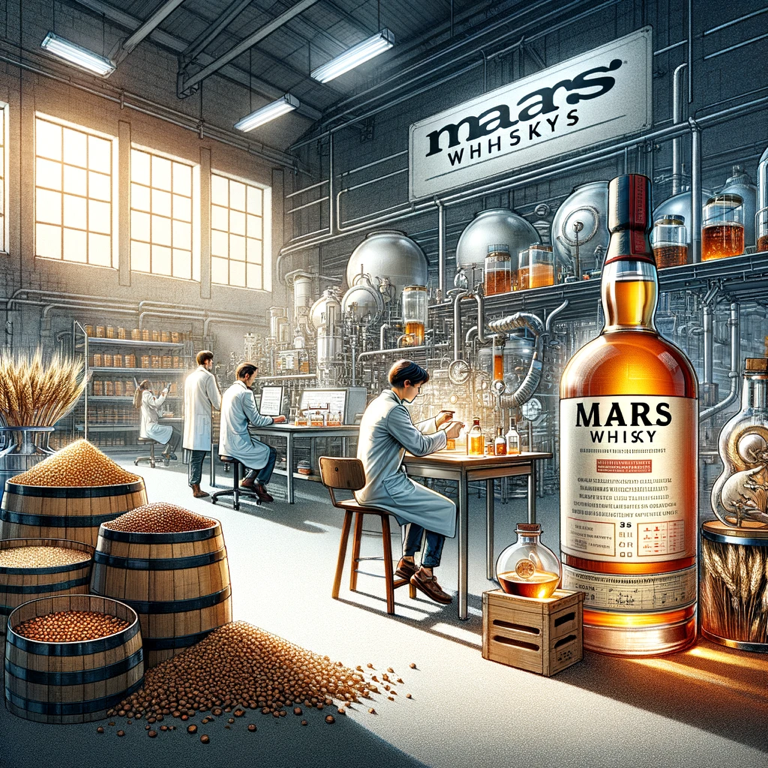  Insight into the double distillation process at Mars Komagatake Distillery, perfecting whisky for enthusiasts and connoisseurs.