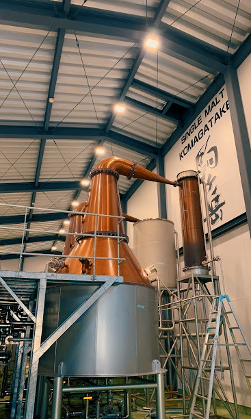 Detailed production process at Mars Shinshu Distillery, emphasizing traditional and modern techniques in crafting premium Japanese whisky.