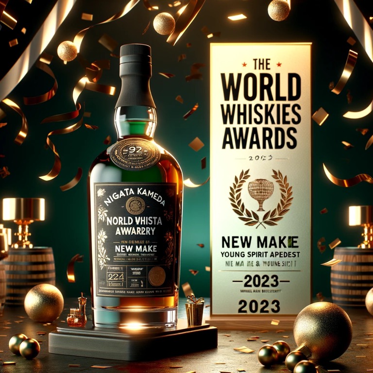 Awards won by Niigata Kameda Distillery, celebrating excellence in Japanese whisky.