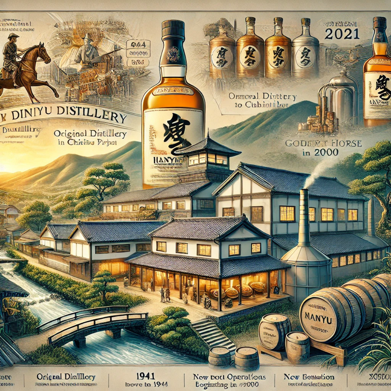 The iconic Hanyu Distillery, known for its rare and collectible whiskies, a significant part of Japan’s whisky craftsmanship heritage, admired by whisky lovers and enthusiasts.