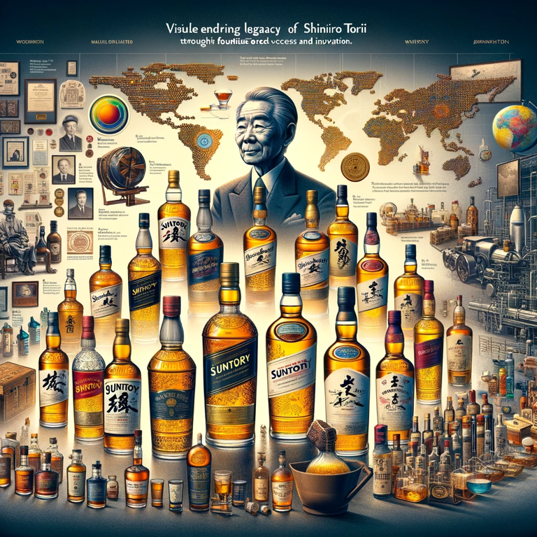 Shinjiro Torii, the pioneering craftsman who founded Suntory and shaped Japan’s whisky legacy, admired by whisky lovers and enthusiasts worldwide.