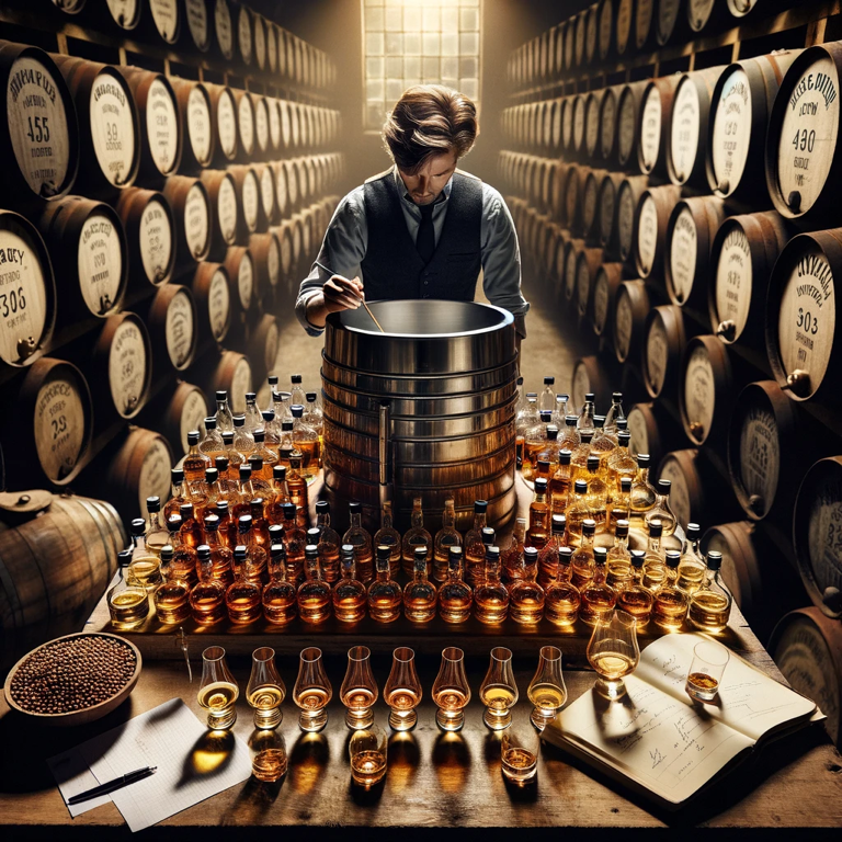 A whisky cask at a Japan distillery showcasing craftsmanship, tradition, and whisky mastery. Perfect for whisky lovers, the cask represents the meticulous aging process that imparts rich flavors and complexity.