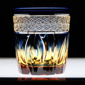 Exquisitely hand-cut Edo Kiriko glassware, a traditional Japanese craft blending elegance with modern whisky enjoyment.