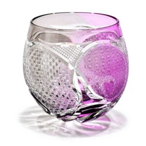 Exquisitely hand-cut Edo Kiriko glassware, a traditional Japanese craft blending elegance with modern whisky enjoyment.