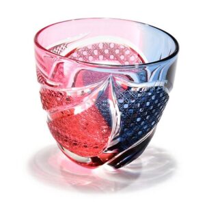 Exquisitely hand-cut Edo Kiriko glassware, a traditional Japanese craft blending elegance with modern whisky enjoyment.