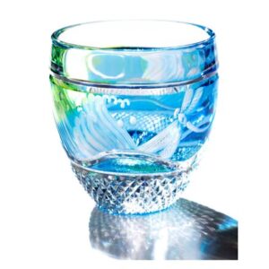 Exquisitely hand-cut Edo Kiriko glassware, a traditional Japanese craft blending elegance with modern whisky enjoyment.
