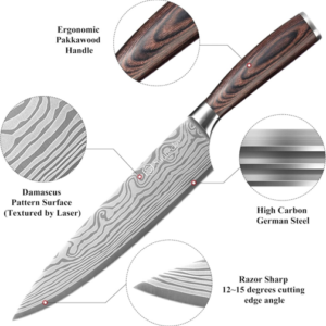 Handcrafted Japanese kitchen knife made from high-carbon steel, featuring razor-sharp precision and a traditional Japanese design, perfect for professional chefs and home cooking.
