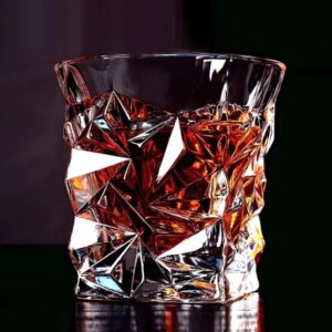 Exquisite Edo Kiriko whisky glass with intricate Japanese craftsmanship, perfect for savoring premium Japanese whisky.