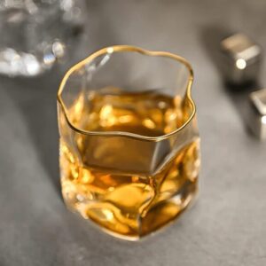 Exquisite Edo Kiriko whisky glass with intricate Japanese craftsmanship, perfect for savoring premium Japanese whisky.