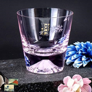 Exquisite Edo Kiriko whisky glass with intricate Japanese craftsmanship, perfect for savoring premium Japanese whisky.
