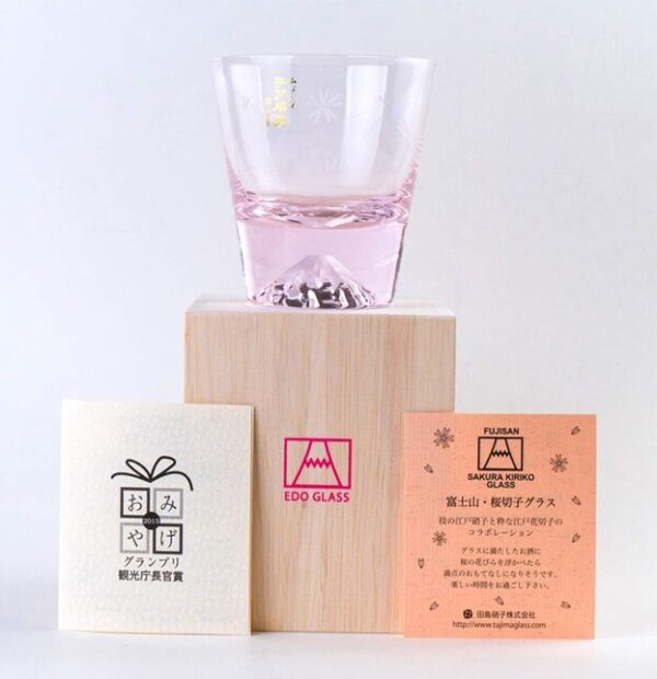 Exquisite Edo Kiriko whisky glass with intricate Japanese craftsmanship, perfect for savoring premium Japanese whisky.