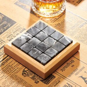  Handcrafted Japanese whisky accessories, including whisky decanters, tasting glasses, and exclusive whisky stones for a luxury experience.