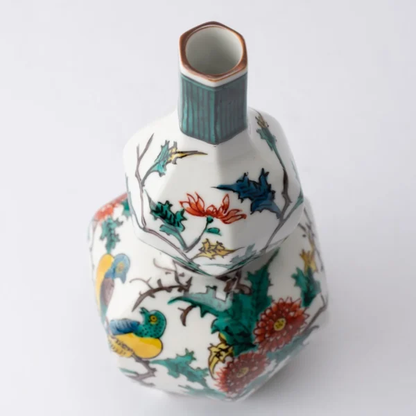 BIRDS AND FLOWERS KUTANI SAKE SET03