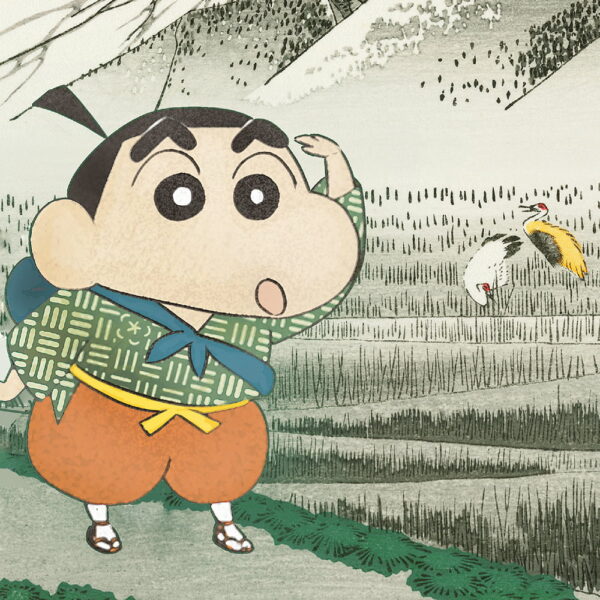 Crayon Shinchan Ukiyoe Tokaido Hara Asano Fuji04