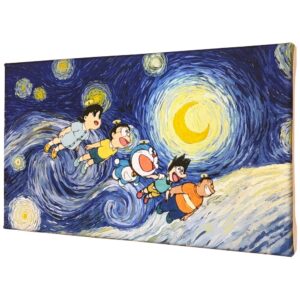 Doraemon Nobita Picture World Masterpiece Fabric01