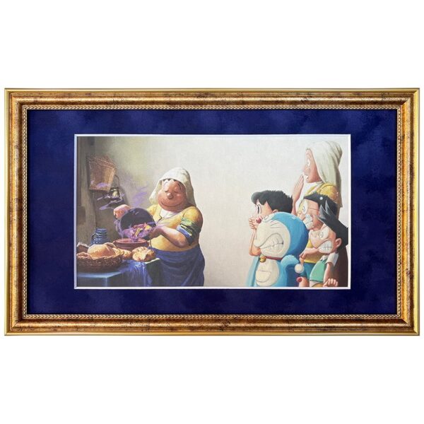 Doraemon Nobita Picture World Masterpiece Zecle Milk Woman01