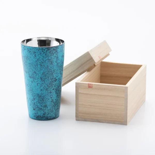 Double Tumbler Orien 310ml Blue Artisan06