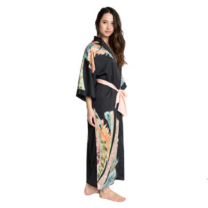 Japan object store Tancho Silk Kimono Robe green0
