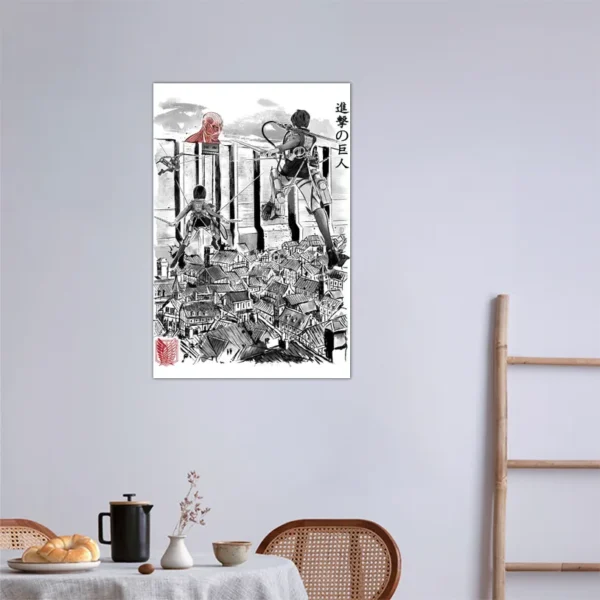 Japonism Anime Flying For Humanity Canvas Print02