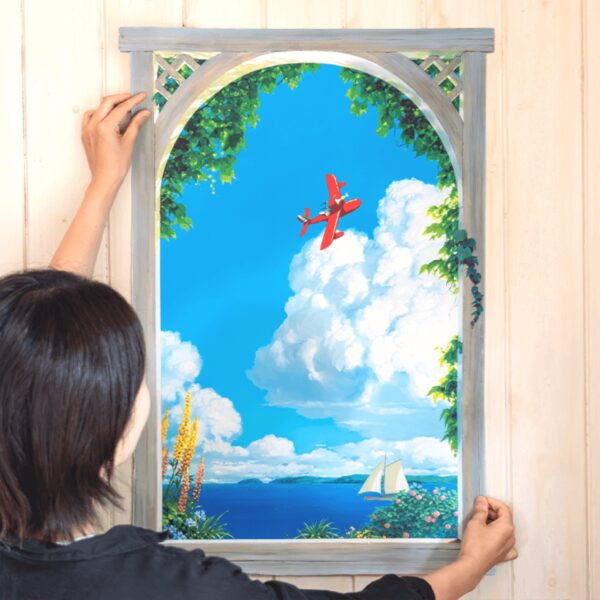 Japonism AnimeArt Ghibli Museum Window Gigi Sea View08