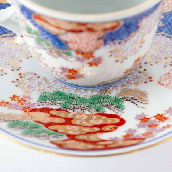 Japonism Arita Spring Autumn Cup Saucer Set02