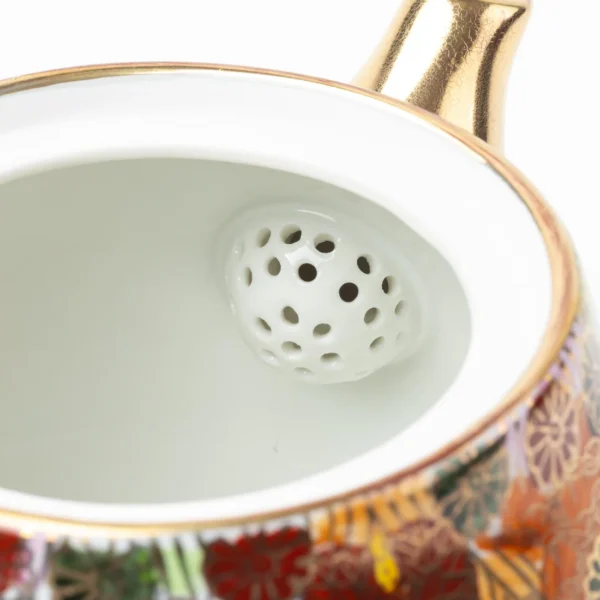 Japonism Kutani Blooming Flowers Tea Set06