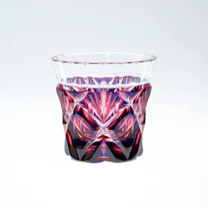 Japonism Satsuma Kiriko Two Color Sake Glass Cut251 102