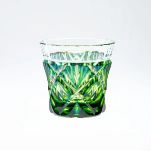 Japonism Satsuma Kiriko Two Color Sake Glass Cut251 103