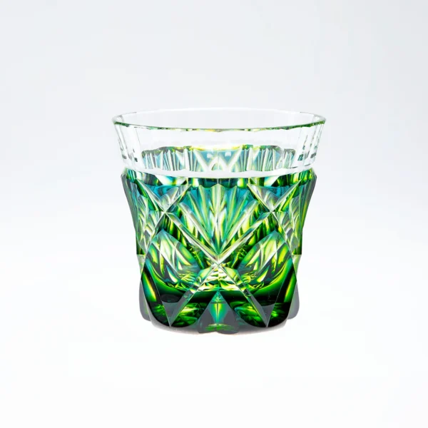 Japonism Satsuma Kiriko Two Color Sake Glass Cut251 103