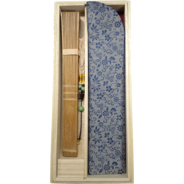 Japonism Sensu 024 Sandalwood Fan Mukohi Hollyhock Paulownia Box04