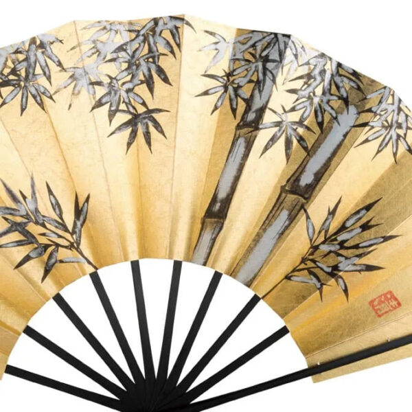 Japonism Sensu 7 15 Honmi Foil Couple Carp Bamboo03