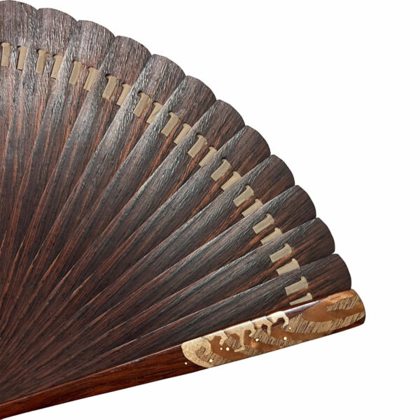 Japonism Sensu Valedo Firenze Namiura Leather Fan Paulownia Box02