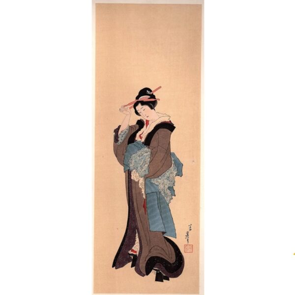 Japonism Ukiyoe Hokusai Beauty After Bathing