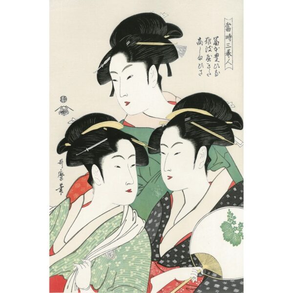Japonism Ukiyoe Kitagawa Utamaro Three Favorite Beauties