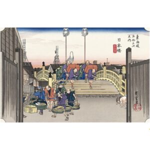 Japonism Ukiyoe Morning View Nihonbashi 53 Stations Tokaido