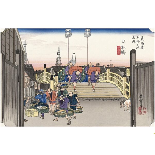 Japonism Ukiyoe Morning View Nihonbashi 53 Stations Tokaido